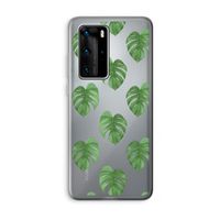 Monstera leaves: Huawei P40 Pro Transparant Hoesje