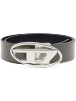 Diesel 1DR logo-buckle leather belt - Vert - thumbnail