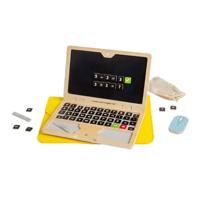 Bigjigs houten speelgoed laptop set, 95dlg.