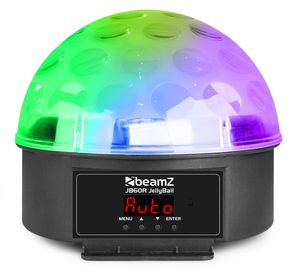 Discobal met 6 Kleuren en Afstandbediening - BeamZ JB60R - 5 DMX Kanalen - LED Discolamp Lichteffect