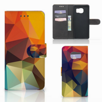 Samsung Galaxy S7 Edge Book Case Polygon Color