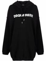 DSQUARED2 robe-sweat à logo imprimé - Noir - thumbnail