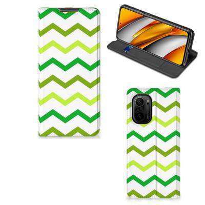 Xiaomi Mi 11i | Poco F3 | Hoesje met Magneet | Zigzag Groen