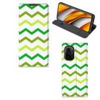 Xiaomi Mi 11i | Poco F3 | Hoesje met Magneet | Zigzag Groen