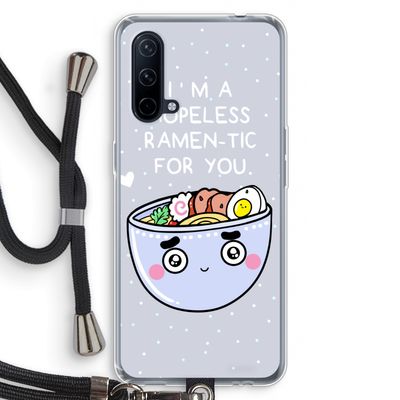 I'm A Hopeless Ramen-Tic For You: OnePlus Nord CE 5G Transparant Hoesje met koord
