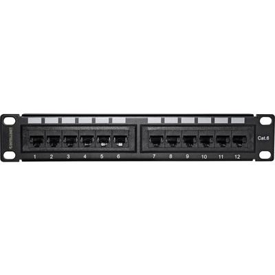 Intellinet 720748 12 poorten Netwerkpatchpaneel 254 mm (10) CAT 6 1 HE Meerdere kleuren