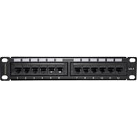 Intellinet 720748 12 poorten Netwerkpatchpaneel 254 mm (10) CAT 6 1 HE Meerdere kleuren