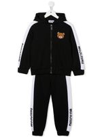Moschino Kids survêtement Teddy à bande logo - Noir