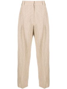 Brunello Cucinelli pantalon court en lin - Tons neutres