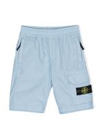 Stone Island Junior short à patch Compass - Bleu - thumbnail