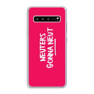 Neuters (roze): Samsung Galaxy S10 5G Transparant Hoesje