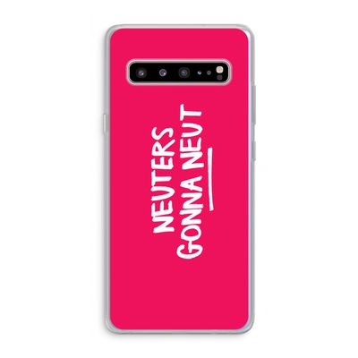 Neuters (roze): Samsung Galaxy S10 5G Transparant Hoesje