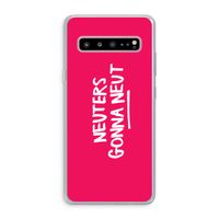 Neuters (roze): Samsung Galaxy S10 5G Transparant Hoesje