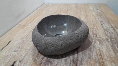 Rivierstenen waskom RVS250302, 37x35x15 cm