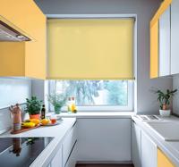 Mosterd tint rolgordijn keuken geel