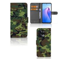 OPPO Reno8 Pro | Telefoon Hoesje | Army Dark