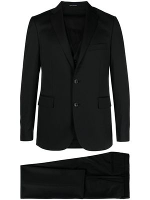 Tagliatore costume à veste à simple boutonnage - Noir