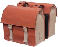 Basil urban load dubbele fietstas, rood, waterdicht, 48-53l