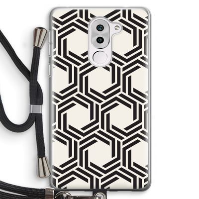 Geometrisch patroon: Honor 6X Transparant Hoesje met koord