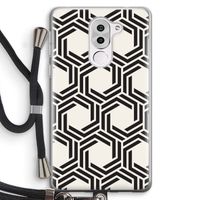 Geometrisch patroon: Honor 6X Transparant Hoesje met koord