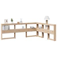 Boekenkast Hoofdeinde L-vormig 140 cm massief grenenhout