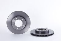 Remschijf COATED DISC LINE BREMBO, Remschijftype: Binnen geventileerd, u.a. für KIA