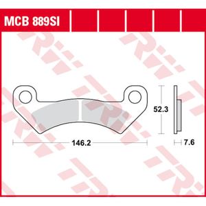 TRW Remblokken, en remschoenen voor de moto, MCB889SI Sinter offroad