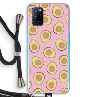 Dancing avocados: Oppo A92 Transparant Hoesje met koord