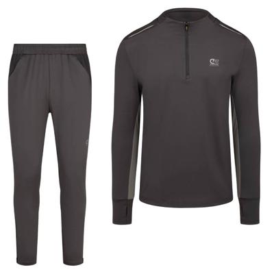 Cruyff Ametrine Trainingspak 1/4-Zip Donkergrijs