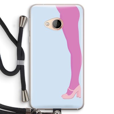 Pink panty: HTC U Play Transparant Hoesje met koord