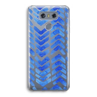 Blauwe pijlen: LG G6 Transparant Hoesje