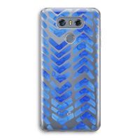 Blauwe pijlen: LG G6 Transparant Hoesje