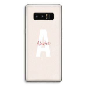 Strawberry Milkshake: Samsung Galaxy Note 8 Transparant Hoesje