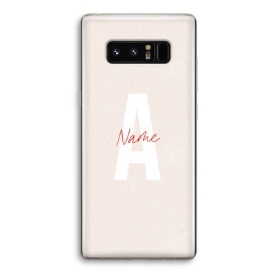 Strawberry Milkshake: Samsung Galaxy Note 8 Transparant Hoesje