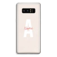 Strawberry Milkshake: Samsung Galaxy Note 8 Transparant Hoesje