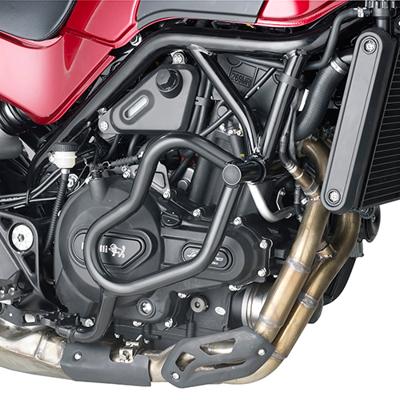 GIVI Valbeugel, Valbeugels voor de moto, TN8704 Zwart gepoedercoat staal onderzijde