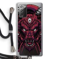 Hell Hound and Serpents: Samsung Galaxy Note 20 / Note 20 5G Transparant Hoesje met koord