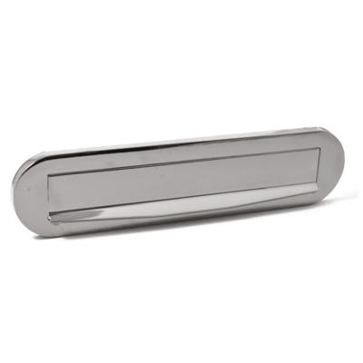 Hardbrass Briefplaat Ronald - chroom
