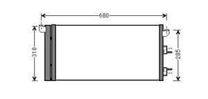 Airco condensor 17005293