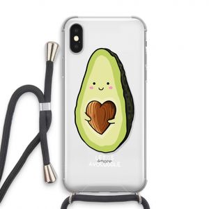 Avocuddle: iPhone X Transparant Hoesje met koord