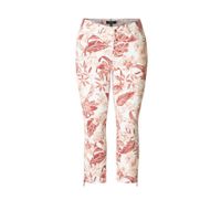Yest skinny capri Inayah met all over print wit/rood - thumbnail