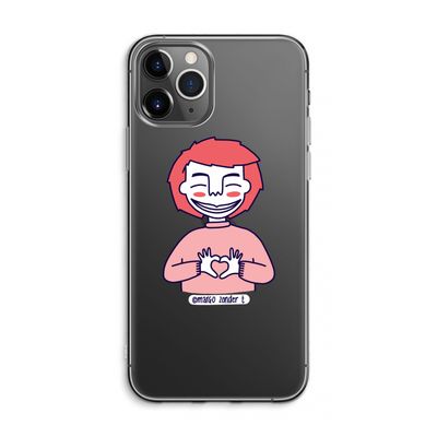 Hartje: iPhone 11 Pro Max Transparant Hoesje