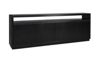 Dressoir Oakura zwart - 4 deuren