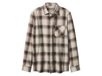 esmara Men Flanellen heren overhemd (Geruit/bruin/beige, M (39/40))