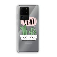I love cacti: Samsung Galaxy S20 Ultra Transparant Hoesje