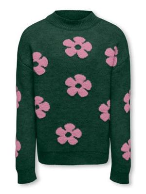 Kids ONLY winter sweater meisjes - groen - KogNaja - regular fit, gebreid