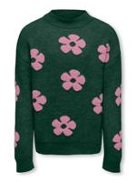 Kids ONLY winter sweater meisjes - groen - KogNaja - regular fit, gebreid