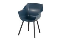 Hartman Sophie Element dining armstoel - Steel Blue - Alu poot - thumbnail