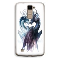 Yin Yang Dragons: LG K10 (2016) Transparant Hoesje