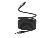 Mobilize Mobilize Magnetic Nylon Cable - USB-C to USB-C - 2m. - 100W Black